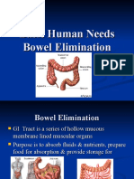 Basic Human Needs Bowel Elimination