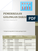 Pemeriksaan Golongan Darah