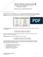 Universidad Técnica de Manabí: Asynchronous Class 1: Reflexive Pronouns