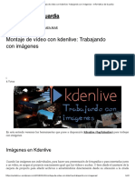 Montaje de Vídeo Con Kdenlive - Trabajando Con Imágenes - Informático de Guardia