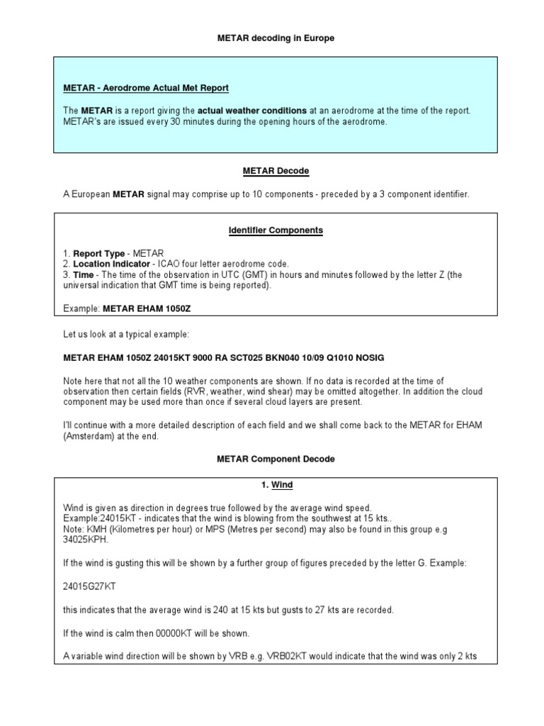 METAR AND TAF DECODING PRACTICE visual data 6