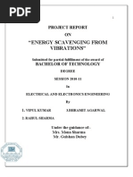 Download Project ReportEnergy Scavenging from Vibrations by Vipul Gupta SN55467247 doc pdf