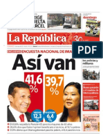 Encuesta Imasen 15052011 La Republica Perú