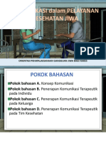 Komunikasi Dalam Pelayanan Keperawatan Jiwa 15102015