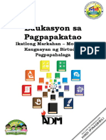 Esp7_q3_mod1_Kaugnayan Ng Birtud at Pagpapahalaga