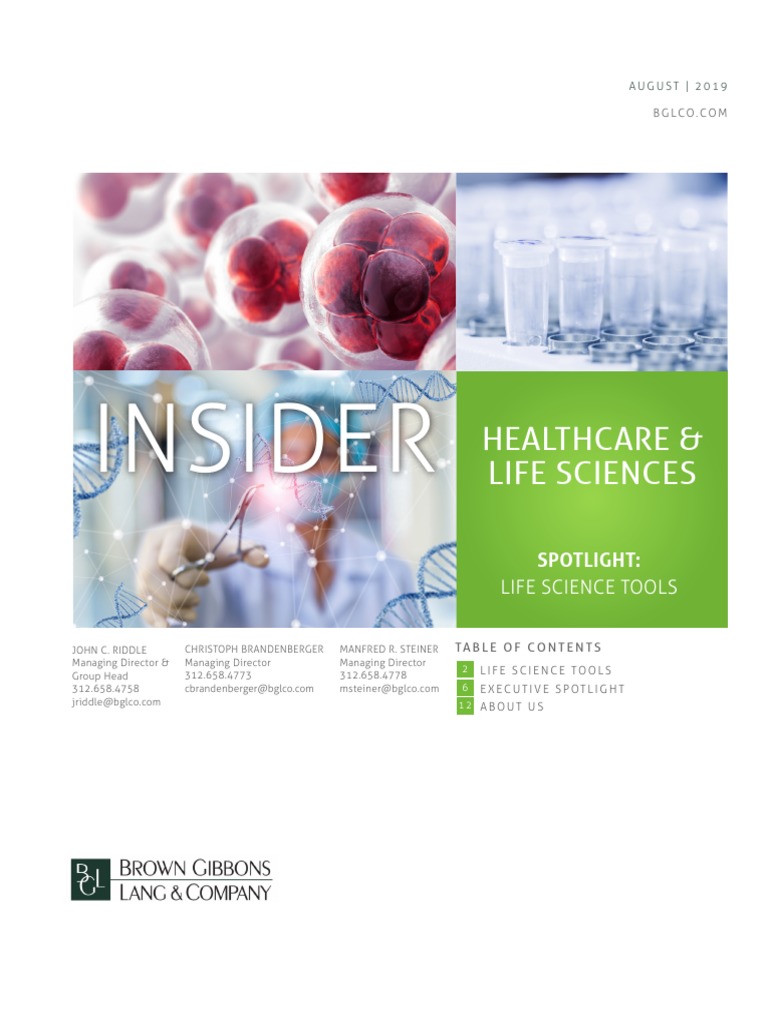 BGL Healthcare Life Sciences Insider August 2019 | PDF | Corporate ...