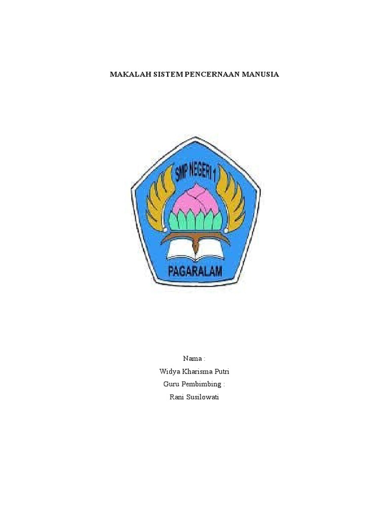 Makalah Sistem Pencernaan Manusia | PDF