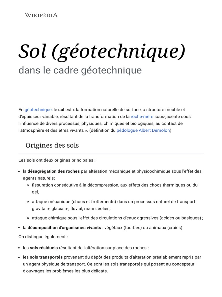 Définition et caractéristiques des sols | PDF | Sol (pédologie ...