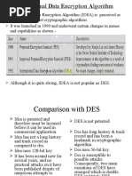 International Data Encryption Algorithm (IDEA) Is Perceived As