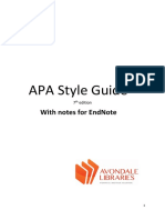 APA Style Guide 7th Ed