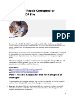 Methods To Repair Corrupted or Damaged PDF