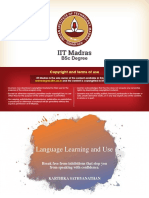 BSC Degree: Iit Madras Is The Sole Owner of The Content Available in This Portal