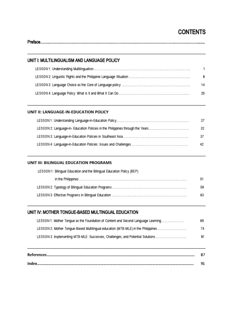 Book of Language Programs and Policies in Multilingual Societies | PDF ...