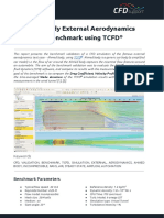 CFD Benchmark Ahmed Body External Aerodynamics by TCFD