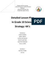 Detailed Lesson Plan in Grade 10 Science Strategy: 4a's: The National Center For Teacher Education