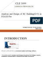 Value Added Program: Analysis and Design of RC Building (G+5) in Staad Pro