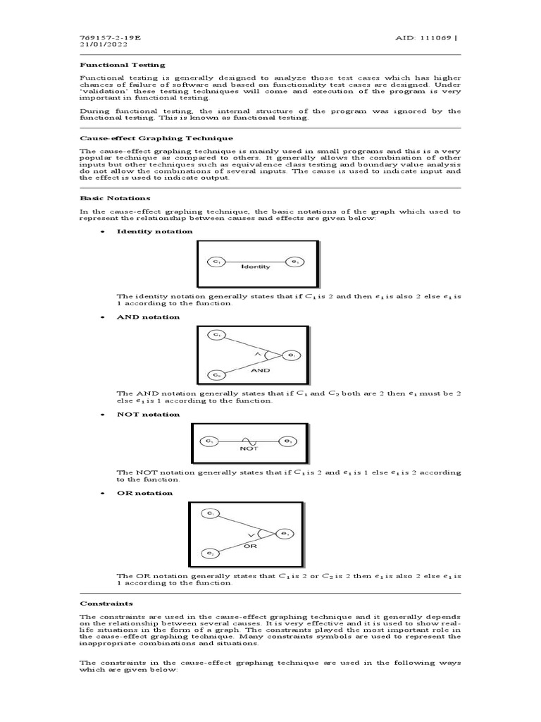 Functional Testing | PDF | Function (Mathematics) | Causality