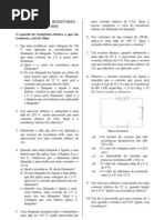 Exercícios - Efeito Joule - 1ª Lei de Ohm - Resistores(2)