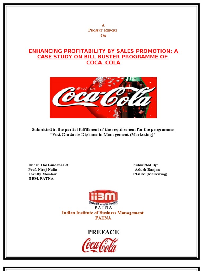 Coca-Cola's Bill Buster Program Analysis | PDF | Coca Cola | Soft Drink