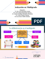 Presentación en PowerPoint. La Alfabetización en Multigrado