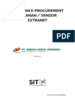 (Off) Panduan E-Procurement PT Nindya Karya Rekanan - Vendor Extranet 2.0