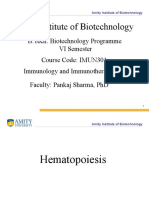 Amity Institute of Biotechnology's Guide to Hematopoiesis