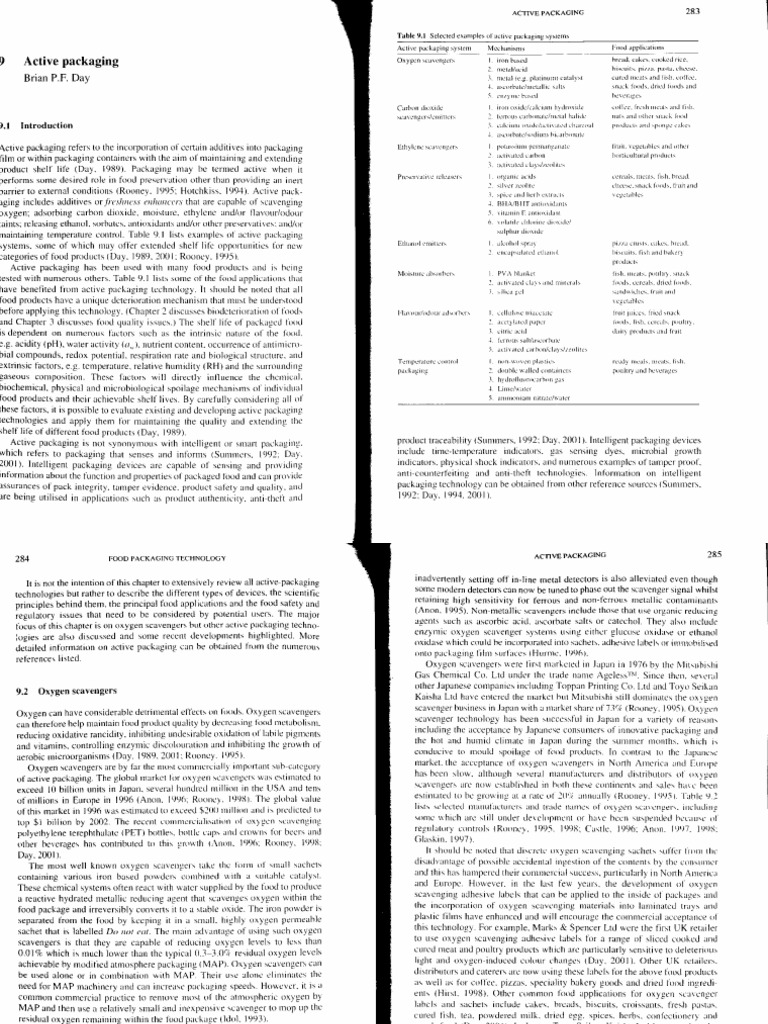 Materi Food Packaging Technology PDF Carbon Vitamin C