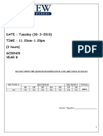 Term 2 Science Exam