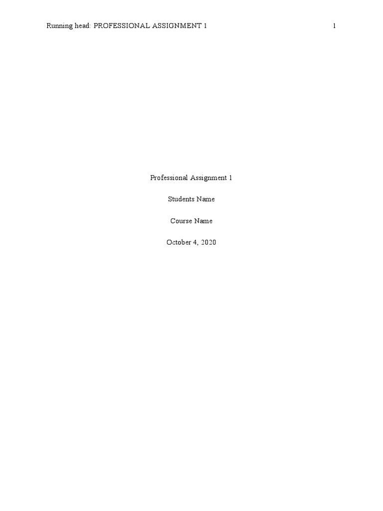 705 Professional Assignment 1 | PDF | Strategic Management | Human ...