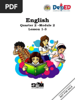 English: Quarter 2 - Module 2 Lesson 1-3