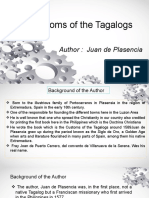 Customs of The Tagalogs B