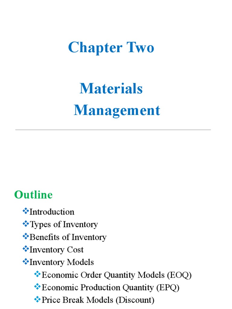 Economic Production Quantity Analysis | PDF | Inventory | Management ...