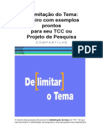 Delimitação Do Tema.