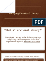 Developing Functional Literacy