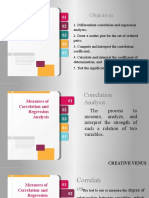 Objectives: Measures of Correlation and Regression Analysis