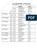 Trial Exam Dates