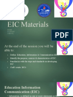 EIC Materials: Name: Position: School