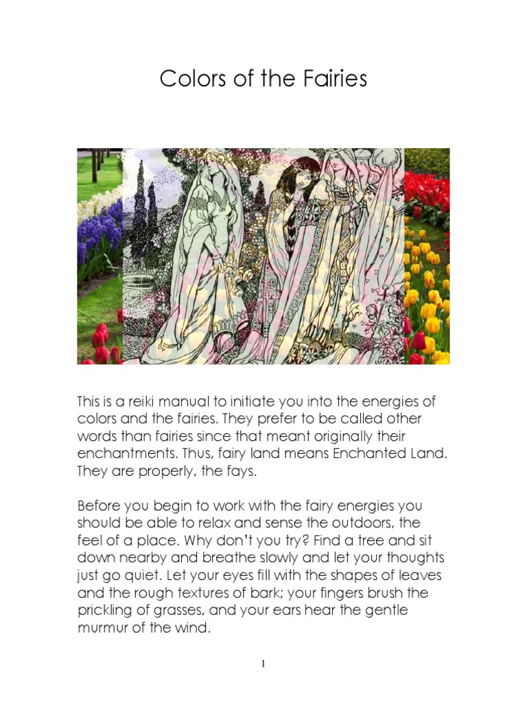 Colors of Fairies | PDF | Leprechaun | Fairies