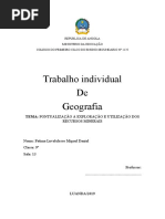 trabalho de geografia