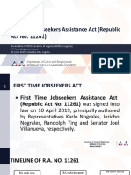 First Time Jobseekers Assistance (FTJA) Act