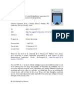 [Powder Technology Vol. 360] Atamanuk, Katherine_ Thomas, Myles C._ Wadams, Robert C._ Linthi - Atomic Force Microscopy to Identify Dehydration Temperatures for Small Volumes of Active Pharmaceutical Ingredients