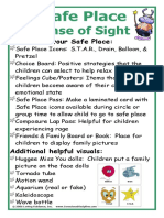 Safe Place - Sensory Integration Sign - Sight