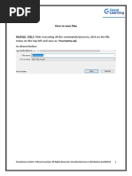 How To Save Files: Menu On The Top Left and Save As Yourname - Sql. As Shown Below