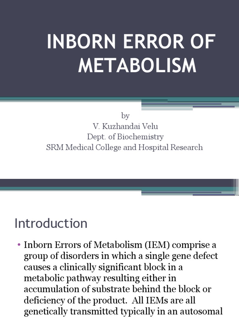 PDF icon illustrating inborn error of metabolism