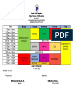 Mangkay School Weekly Schedule