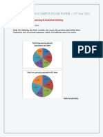 Infosys On-Campus Exam Paper - 12 July 2021: Section I: Arithmetic Reasoning & Analytical Thinking