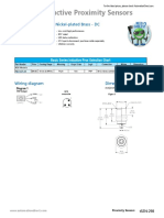 PB Series Inductive Proximity Sensors: Nickel-Plated Brass - DC