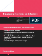 Financial Projections and Budgets