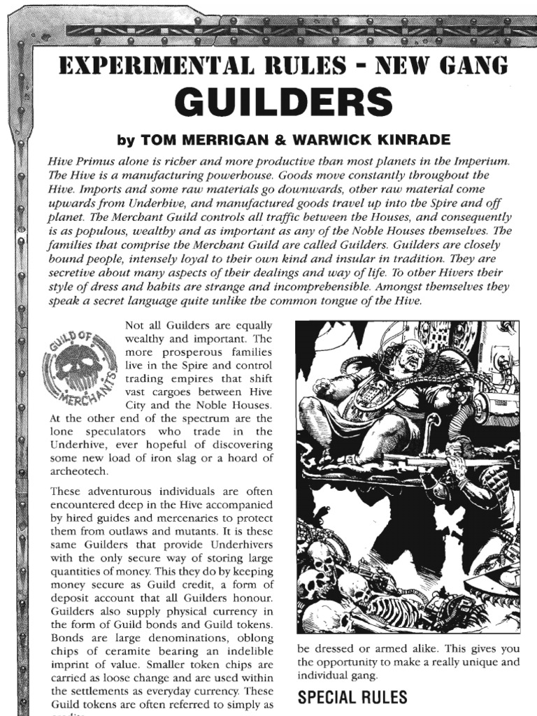 Necromunda: Guilder Gang Guide | PDF | Leisure | Business