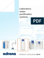 Laboratory Water Purif Ication Systems: Product Catalogue 2019